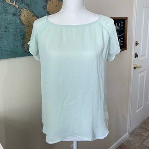 lefties, • Sheer Baby Blue Blouse